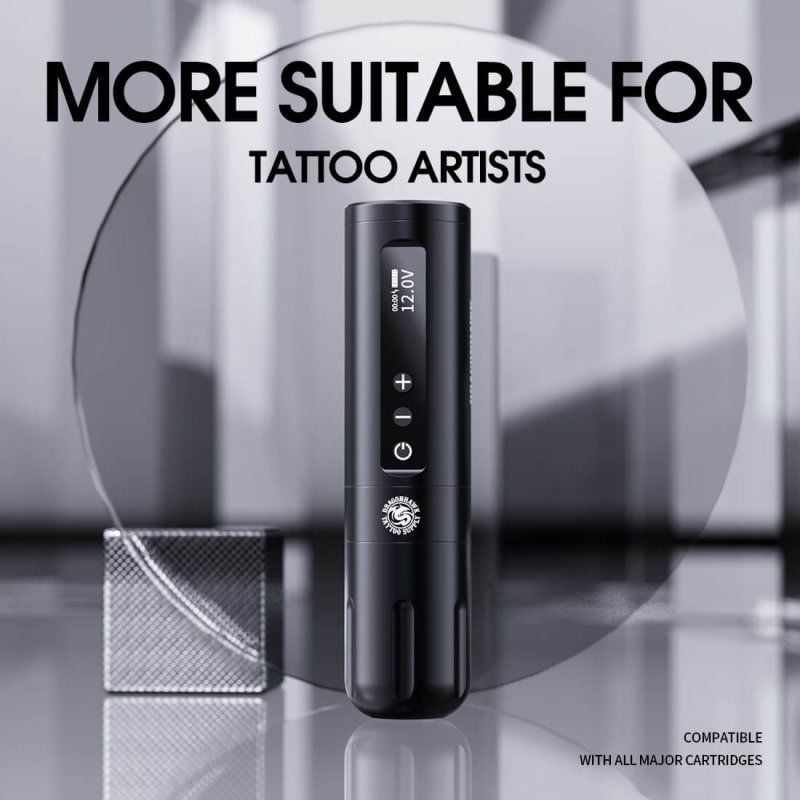 Dragonhawk X10 Wireless Tattoo Pen  3.5 mm Kablosuz Dövme Makinesi