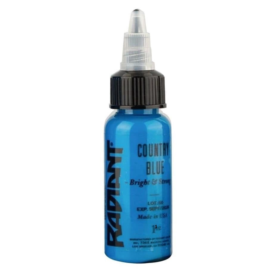 Radiant Country Blue Mavi Dövme Boyası 1 Oz (30 Ml) - Tattoo Ink