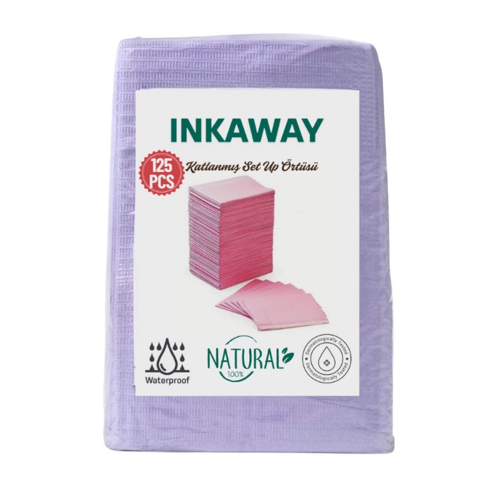 INKAWAY Katlanmış Dövme Set-Up Örtüsü 125 Adet/Paket