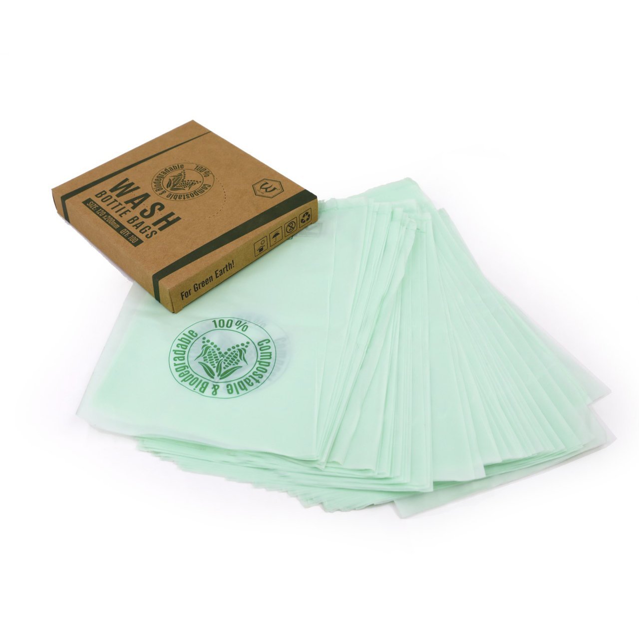 Eco Friendly Fıs Fıs/Şişe Poşeti (120 X 200mm) 100 Adet/Paket