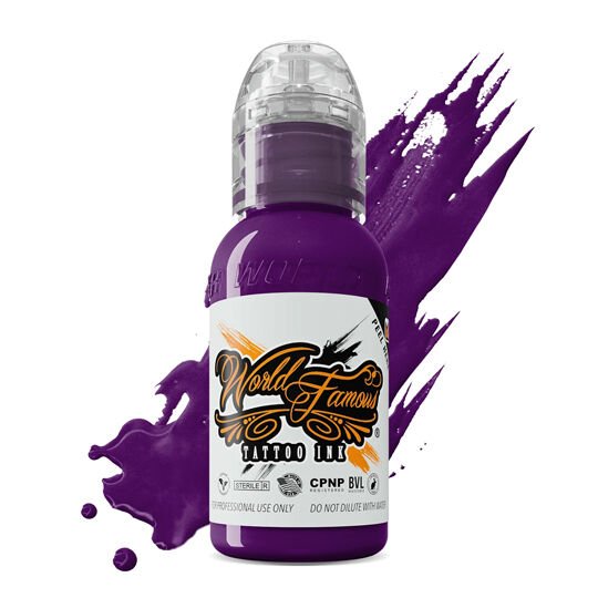World Famous Ink Purple Rain Mor Dövme Boyası 1 Oz (30 Ml)