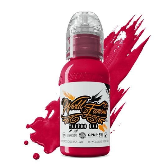 World Famous Ink Rose Red Kırmızı Dövme Boyası 1 Oz (30 Ml)