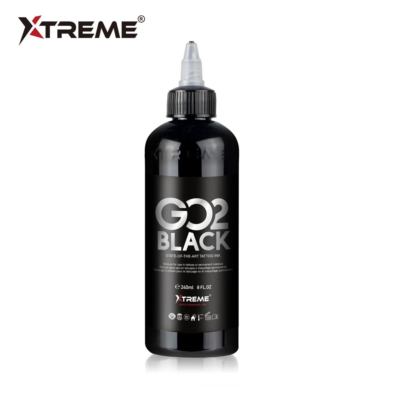 Xtreme Ink Go 2 Black 8 oz