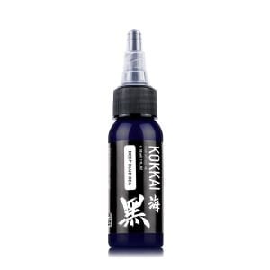 Kokkai Sumi Ink Deep Blue Sea 30 ml (1 oz) Mavi Dövme Boyası