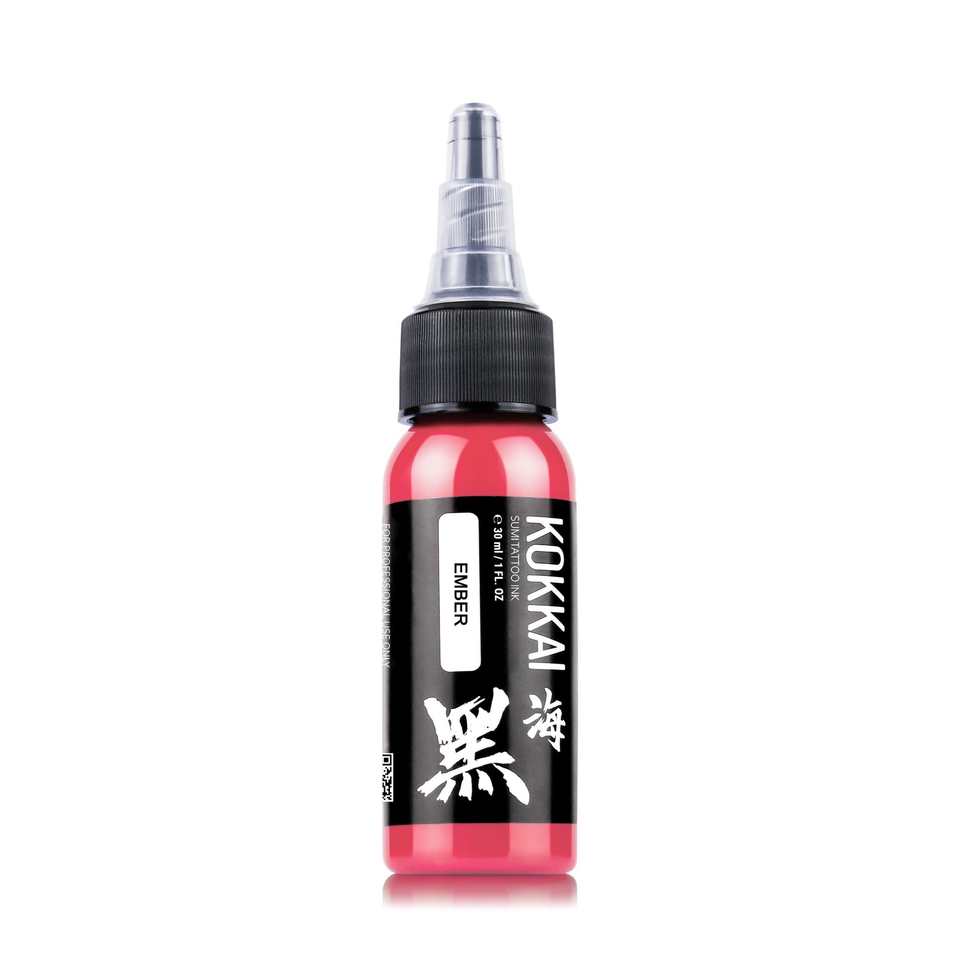 Kokkai Sumi Ink Ember 30 ml (1 oz) Pembe Dövme Boyası