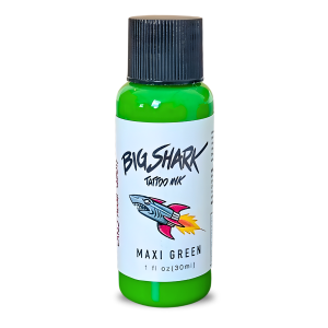 Big Shark Maxi Green 30 ML - 1 Oz Tattoo Ink - Dövme Boyası