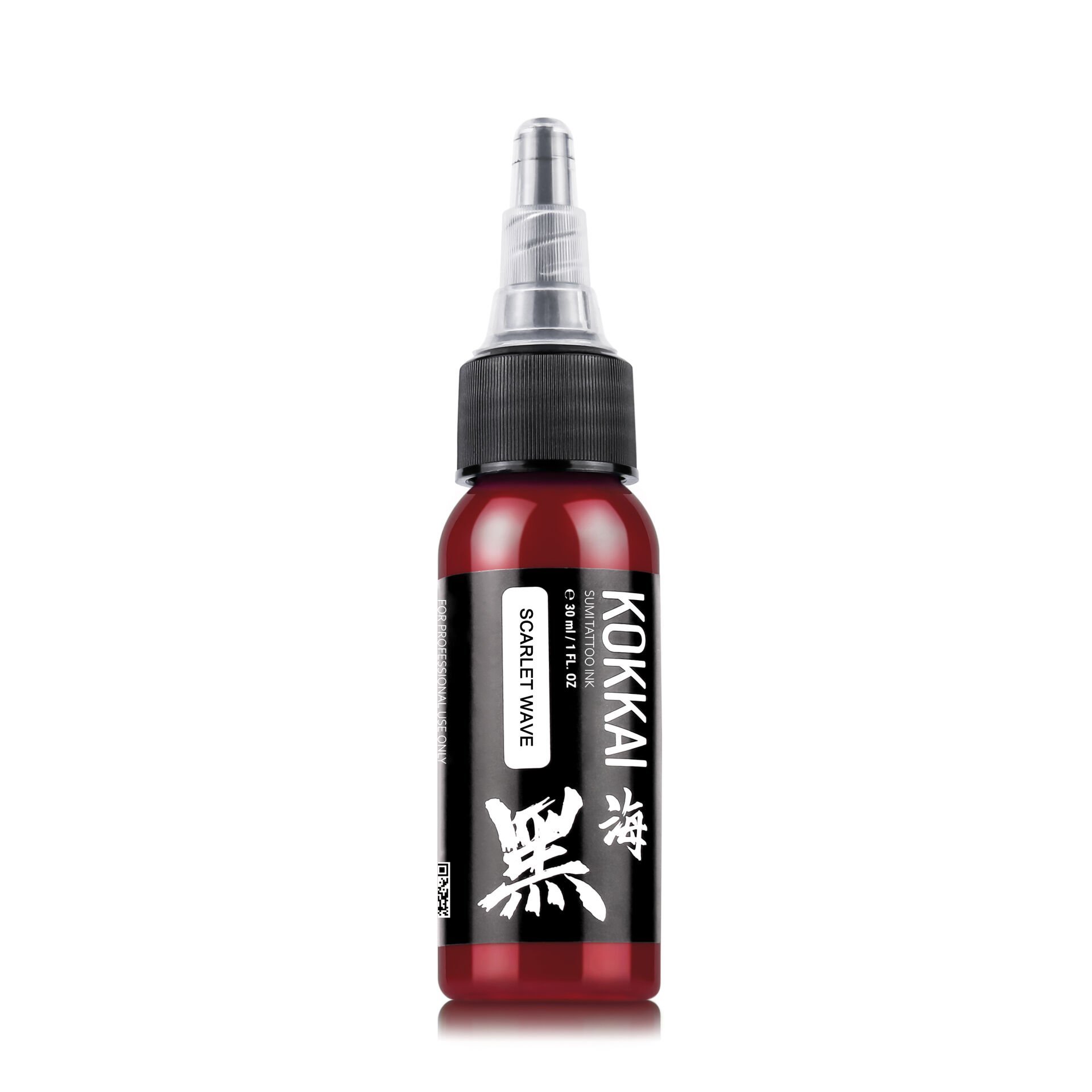 Kokkai Sumi Ink Scarlet Wave 30 ml (1 oz) Kırmızı Dövme Boyası