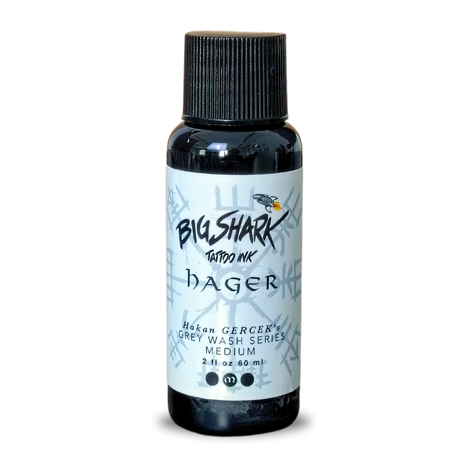Big Shark HaGer Grey Wash Medium 30 ML - 1 Oz Tattoo Ink - Dövme Boyası