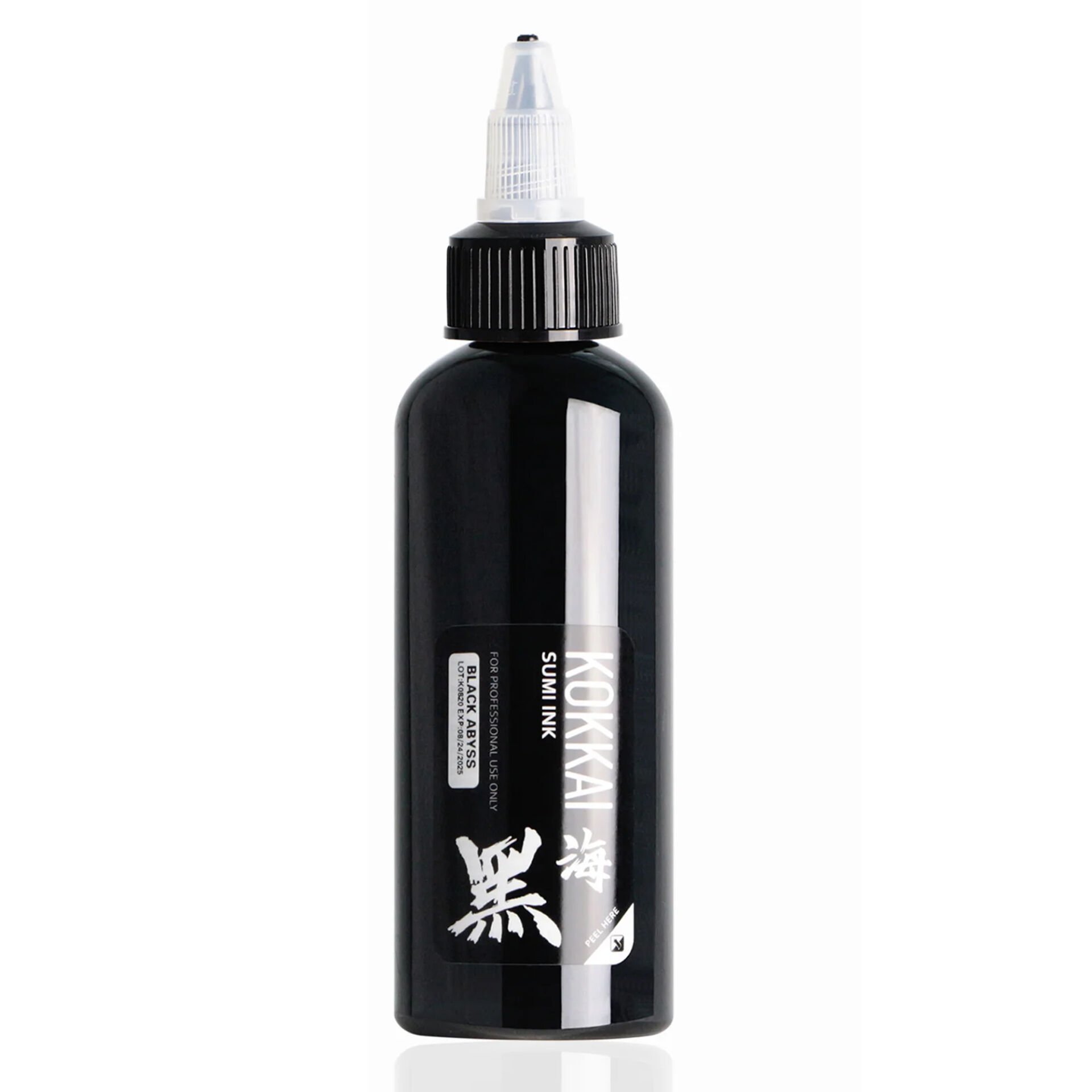 Kokkai Sumi Ink Black Abyss 120 ml (4 oz) Siyah Dövme Boyası