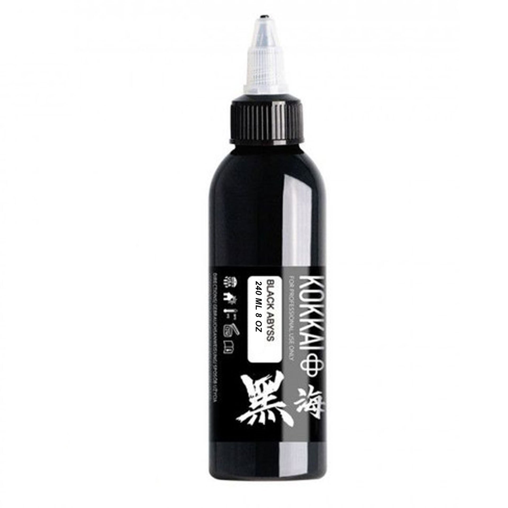 Kokkai Sumi Ink Black Abyss 240 ml (8 oz) Siyah Dövme Boyası
