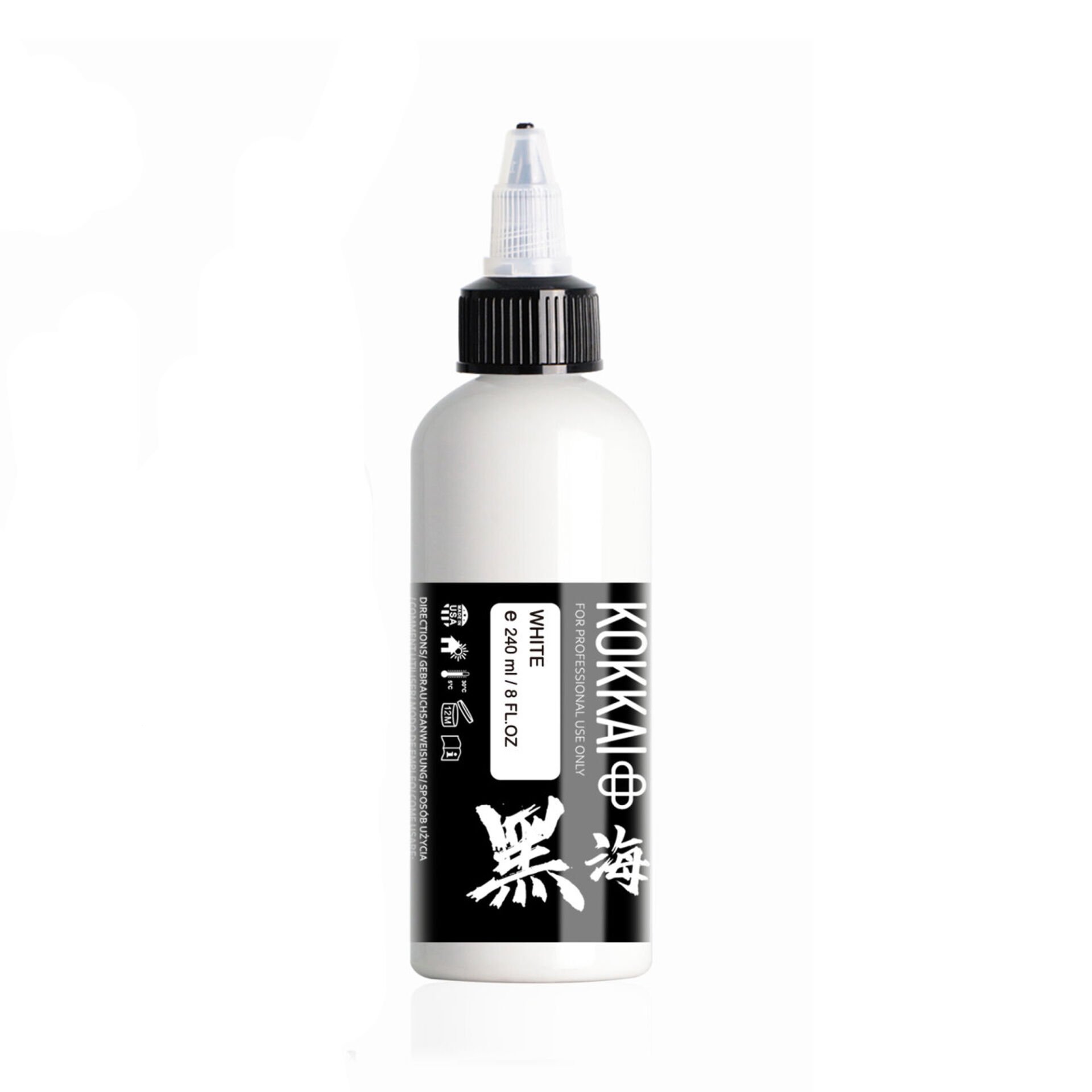 Kokkai Sumi Ink Sumi White 120 ml (4 oz) Beyaz Dövme Boyası