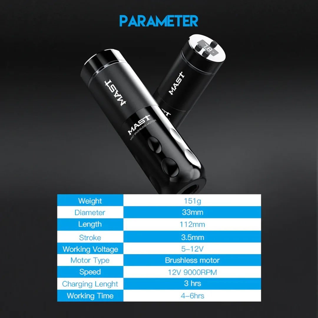 Mast Rider Pro Tattoo Pen 3.5 mm Stroke