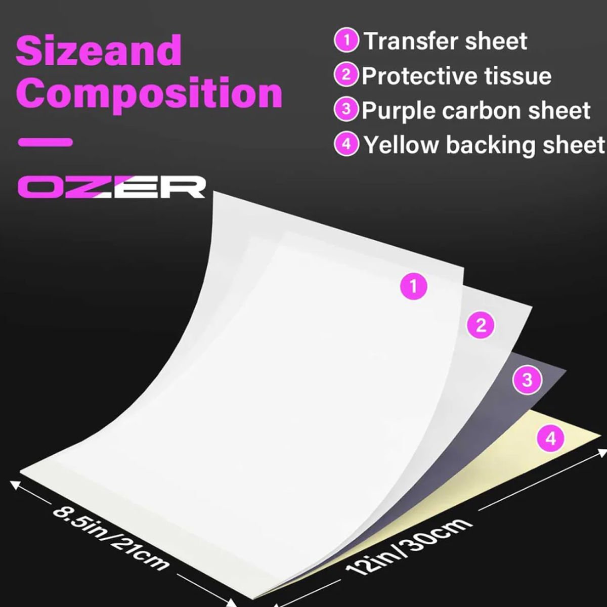 OZER Karbon Transfer Kağıdı Thermal 50 Adet/Kutu