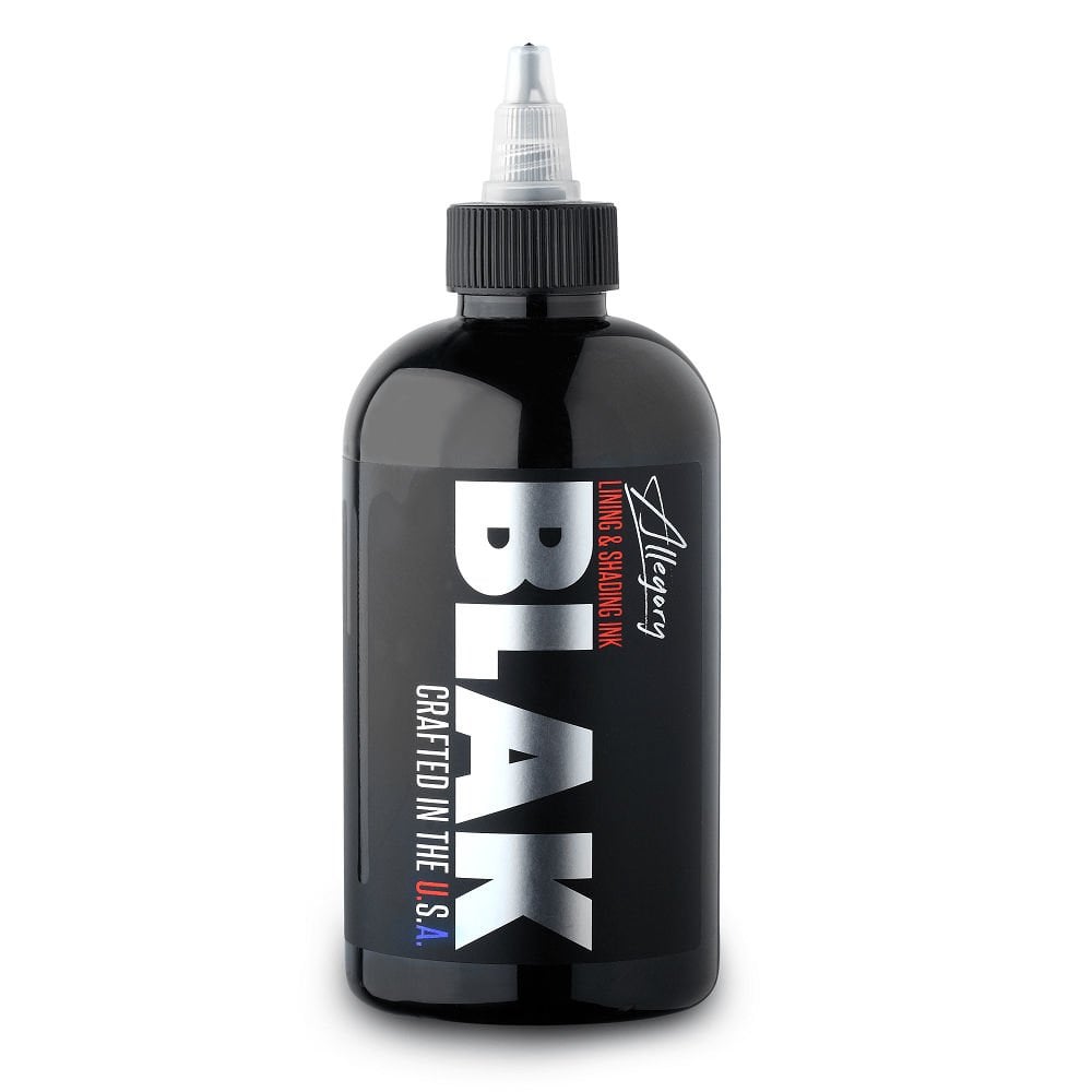 Allegory Blak Premium Lining&Shading 8 Oz (240 Ml) Siyah Dövme Boyası