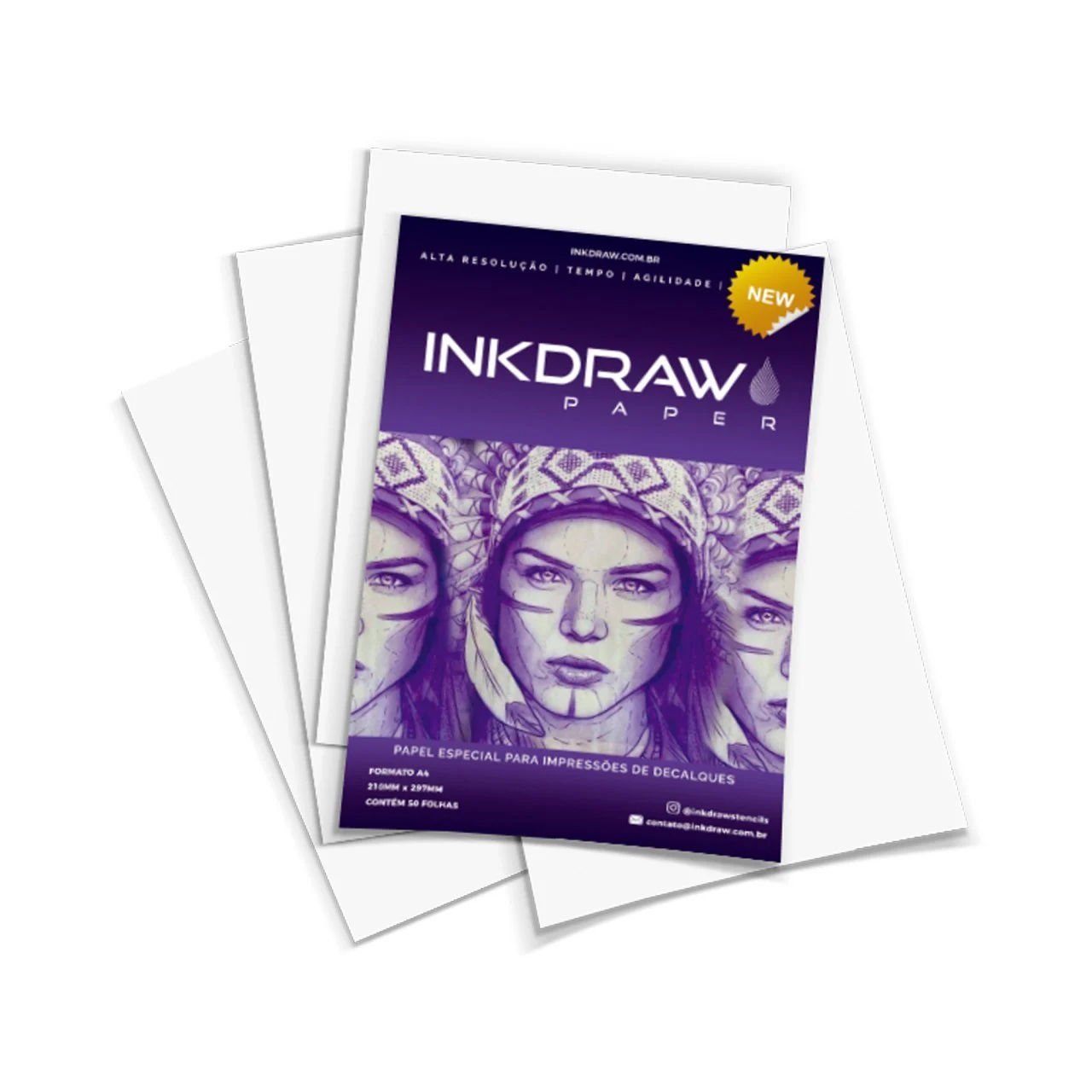 InkDraw Stencils Kağıdı 50 Adet/Paket