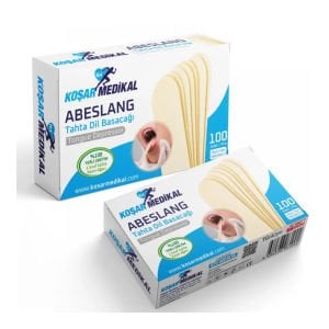 Vazelin Sürme Çubuğu - Dil Basma Çubuğu - Abeslang Non-Steril 100'lü