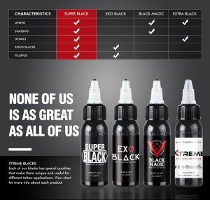 Xtreme Ink Extra Black 4 oz