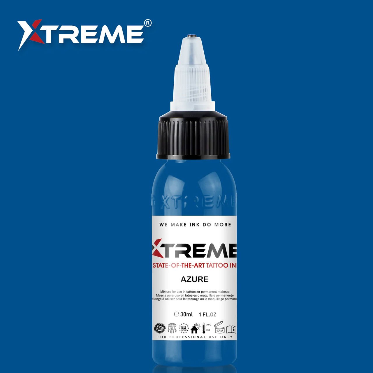 Xtreme Ink Azure 1/2 oz (15 ml) Mavi Dövme Boyası