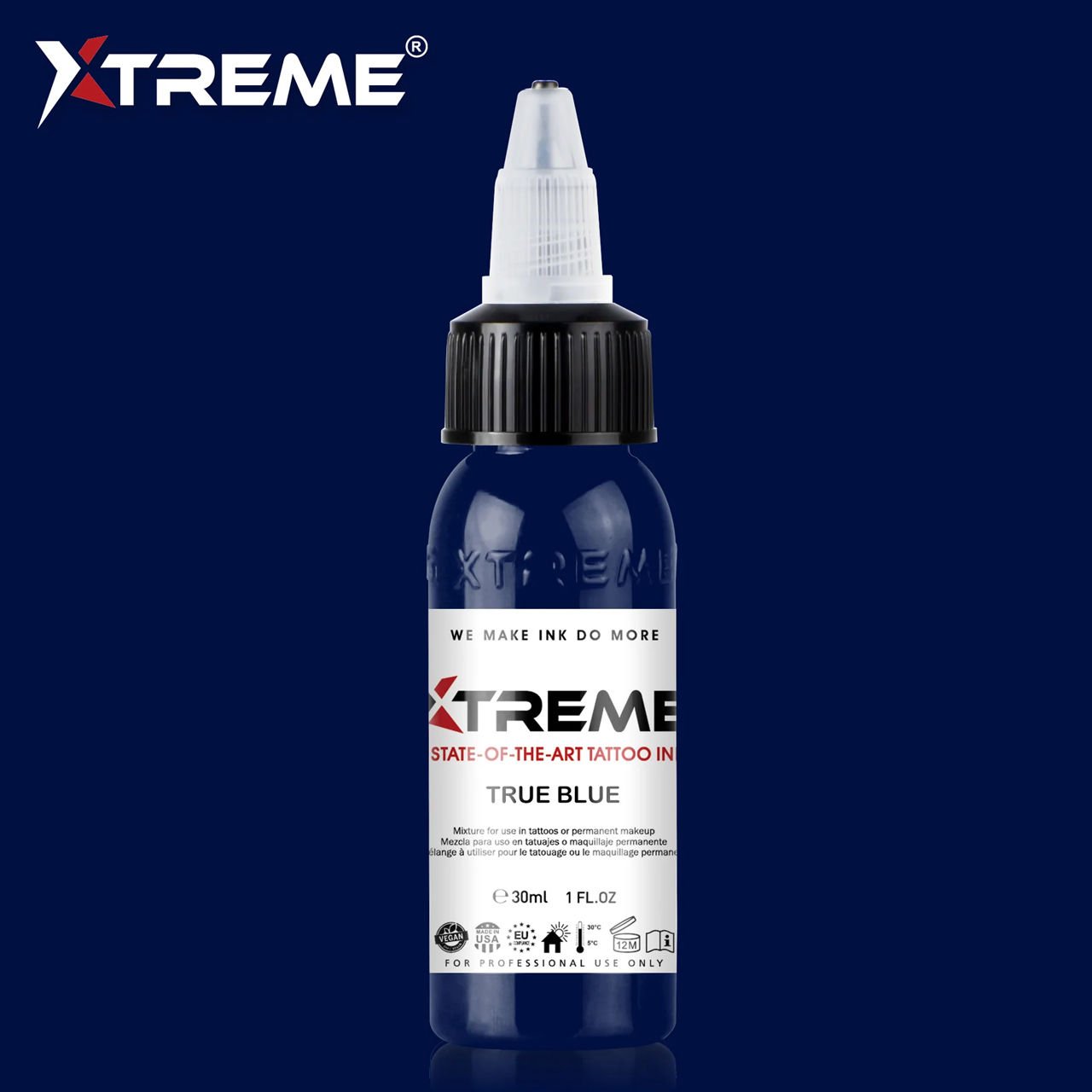 Xtreme Ink True Blue 1/2 oz (15 ml) Mavi Dövme Boyası
