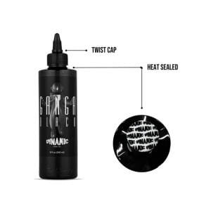 Dynamic Ganga Black 8 oz (240ml) Siyah Dövme Boyası  REACH UYUMLU