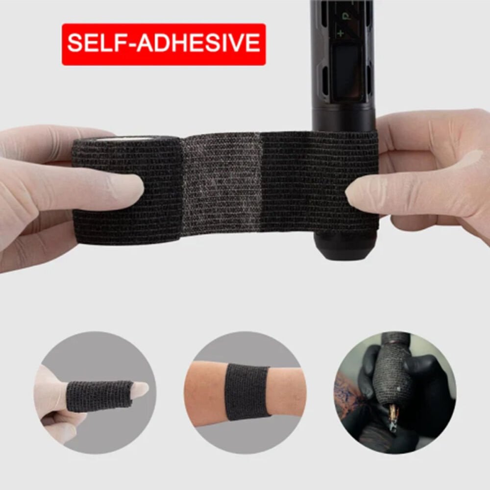 Grip Cover Rulo (50 mm X 5 m) Dövme Makinesi Grip Sargısı