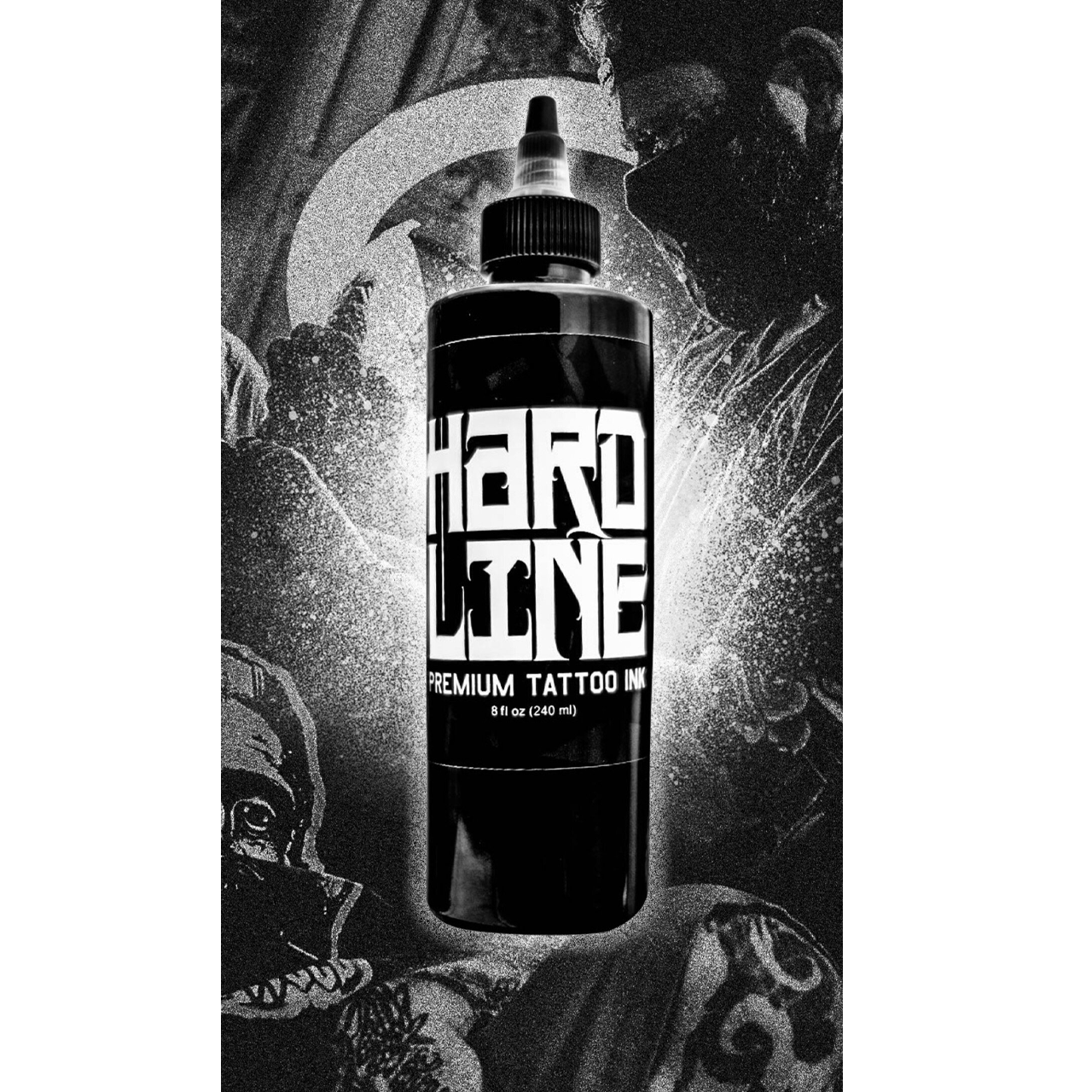 Dynamic Hardline Black Siyah Tattoo Ink Dövme Boyası 8 oz/240 ml