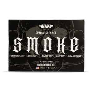 Dynamic Smoke Opaque Greys Set 5X1 oz Set - Gri Dövme Boyası Seti