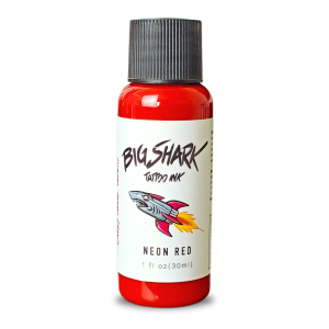 Big Shark  Neon Red 30 ML - 1 Oz Tattoo Ink - Dövme Boyası