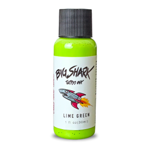 Big Shark Lime Green 30 ML - 1 Oz Tattoo Ink - Dövme Boyası