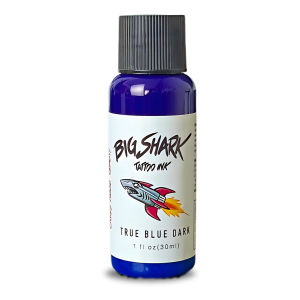 Big Shark True Blue Dark 30 ML - 1 Oz Tattoo Ink - Dövme Boyası