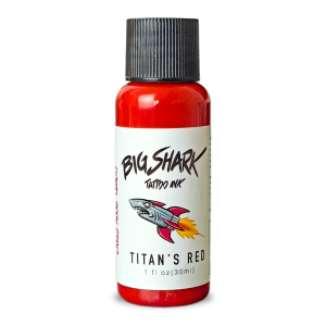 Big Shark Titan's Red 30 ML - 1 Oz Tattoo Ink - Dövme Boyası