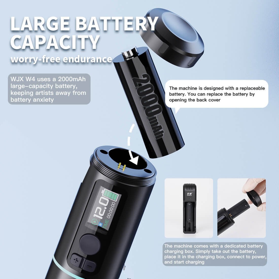 WJX W4 Wireless Tattoo Pen
