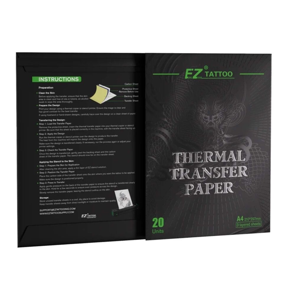 EZTATTOO Termal Transfer Kağıdı 50 Adet/Kutu