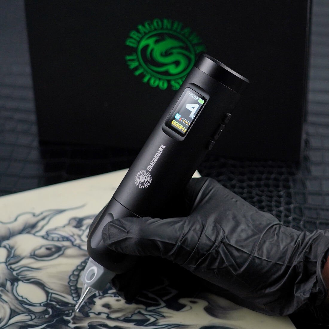 Dragonhawk X7 Wireless Tattoo Pen 3.5 mm Stroke Kablosuz Dövme