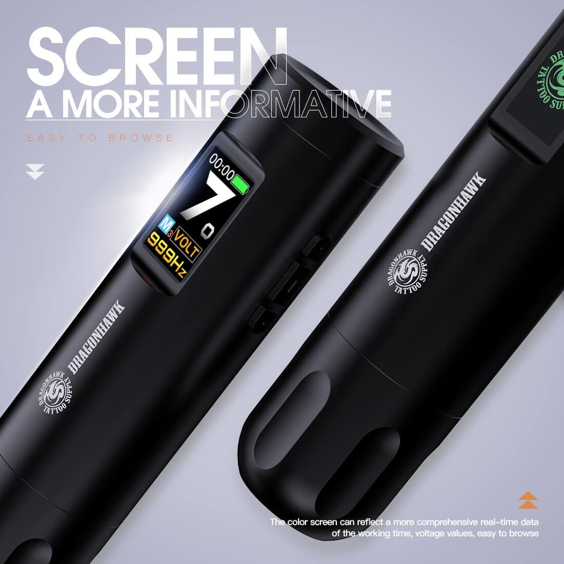 Dragonhawk X7 Wireless Tattoo Pen 3.5 mm Stroke Kablosuz Dövme Makinesi