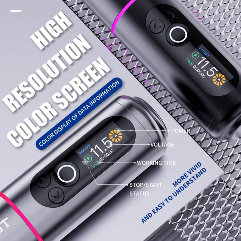 Mast Archer 2 Wireless Tattoo Pen 3.5 mm Stroke Kablosuz Dövme Makinesi