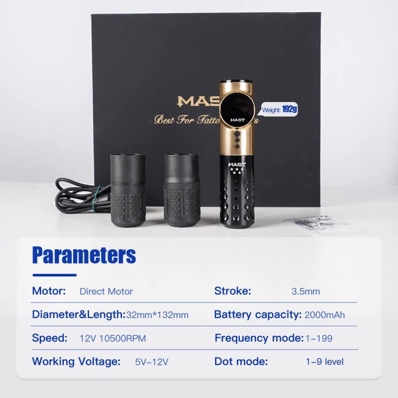 Mast Archer 5 Star Series Pro Wireless Tattoo Pen 3.5 mm Stroke