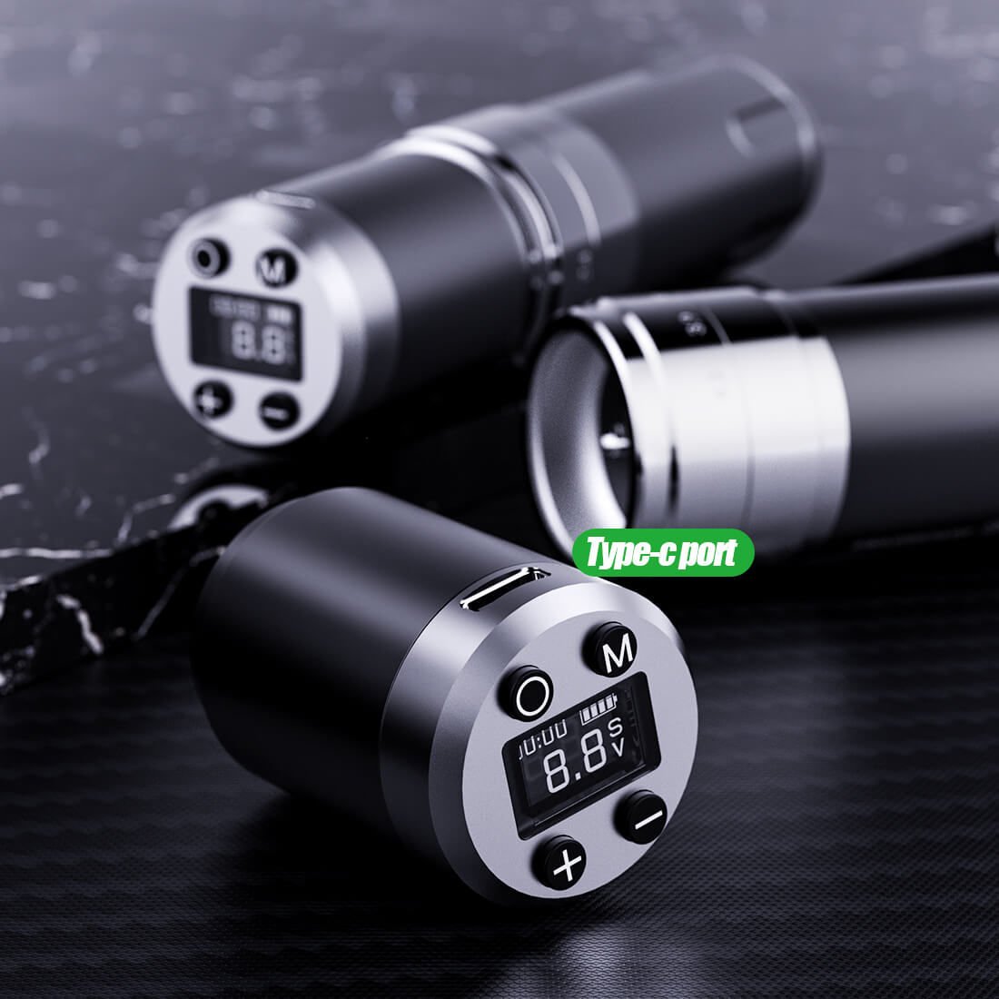 Dragonhawk Fold 3 Wireless Tattoo Pen Ayarlanabilir Stroke 2.4 - 4.2 mm