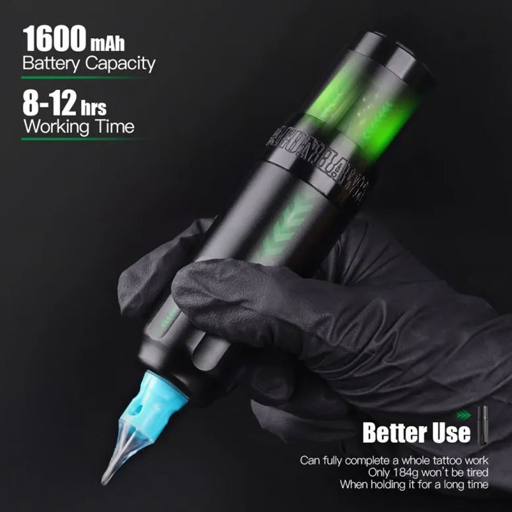 Dragonhawk X5 Wireless Tattoo Pen 4.0 mm Kablosuz Dövme Makinesi