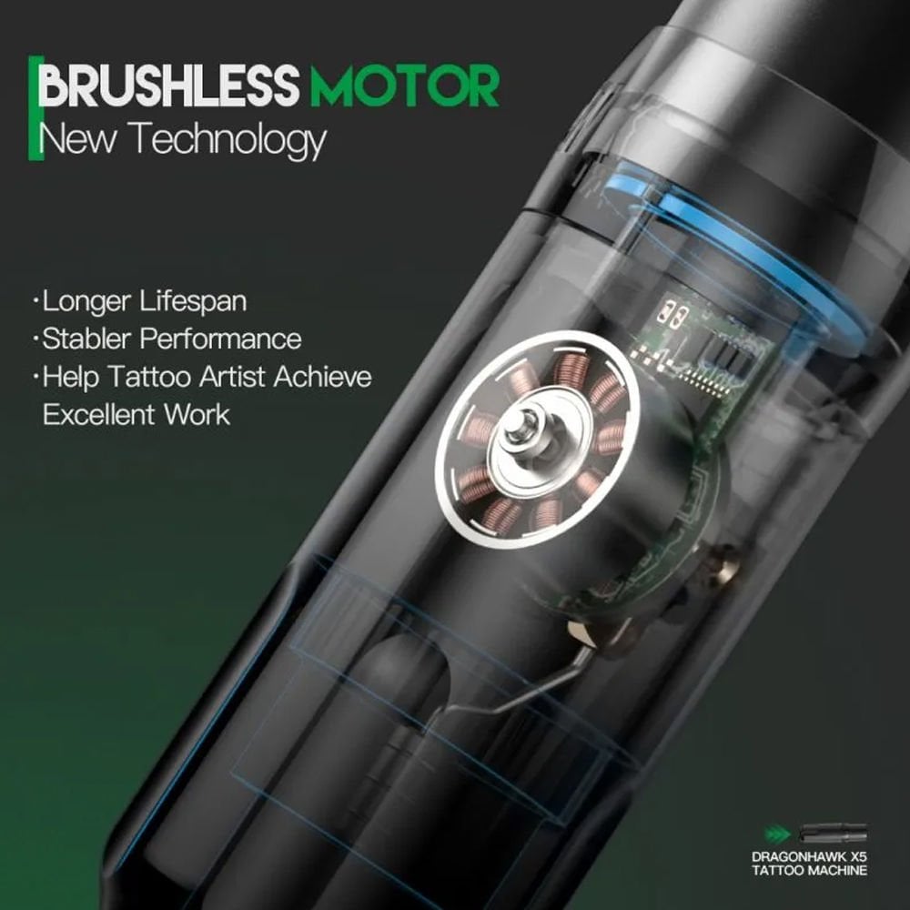 Dragonhawk X5 Wireless Tattoo Pen  4.0 mm