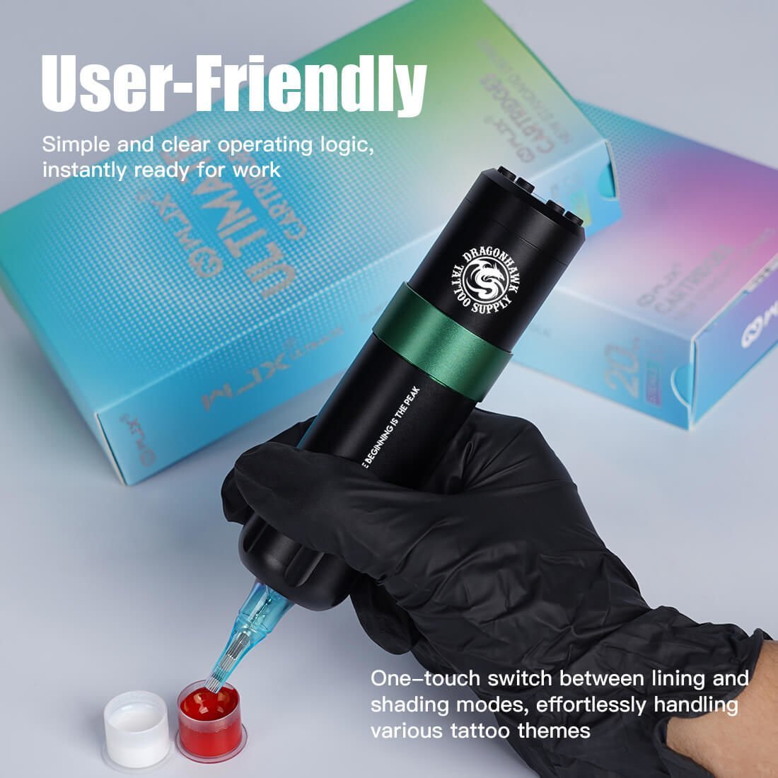 Dragonhawk Styler Wireless Tattoo Pen 3.5 mm