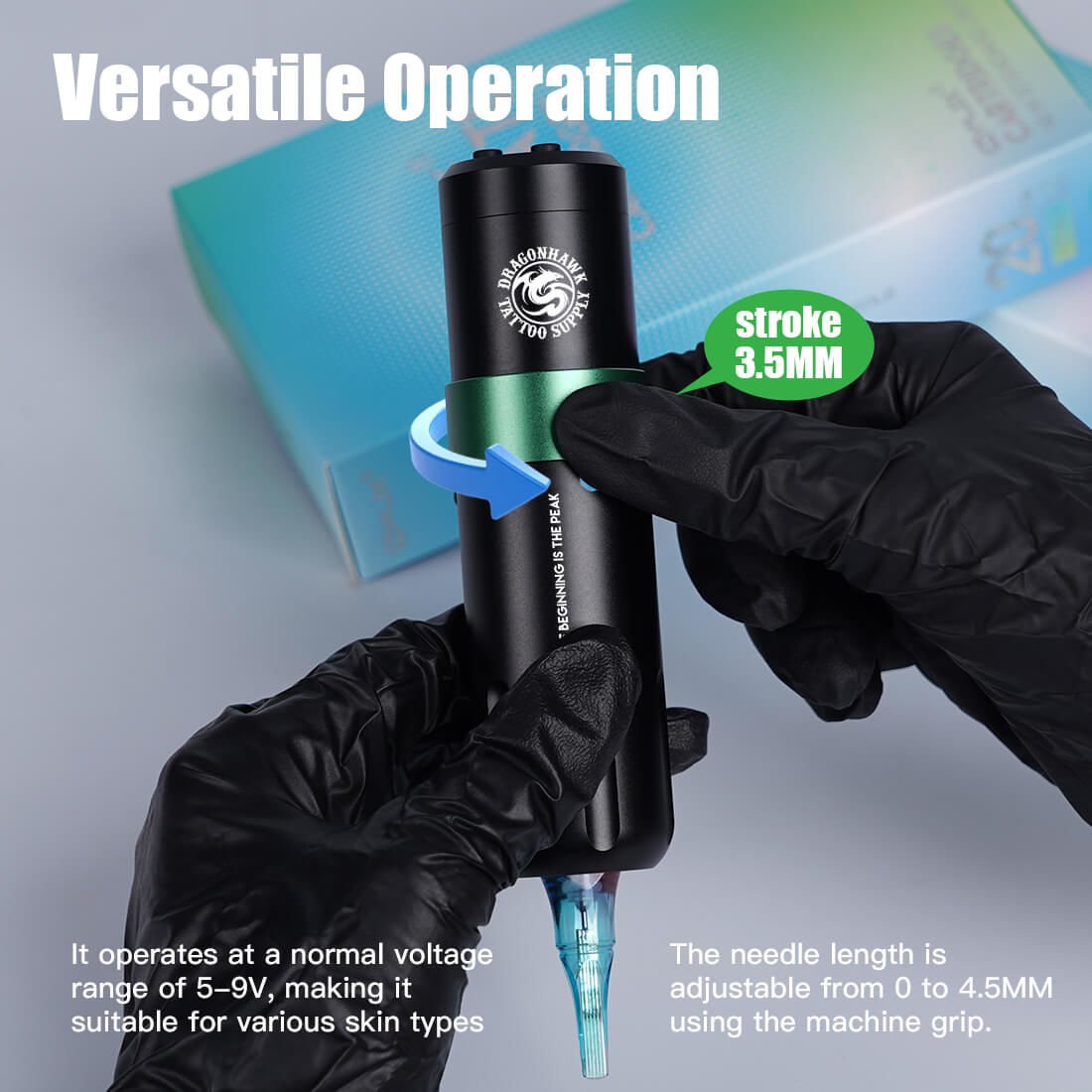 Dragonhawk Styler Wireless Tattoo Pen 3.5 mm