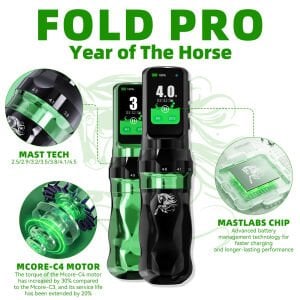 Dragonhawk Year Of Horse Wireless Tattoo Pen 2.5 mm - 4.5 mm Stroke Kablosuz Dövme Makinesi