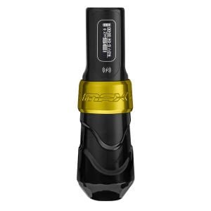 FK Irons Flux Max 4.0 With Extra Powerbolt – Gold Stealth Renk - Kablosuz Dövme Makinesi Çift Bataryalı