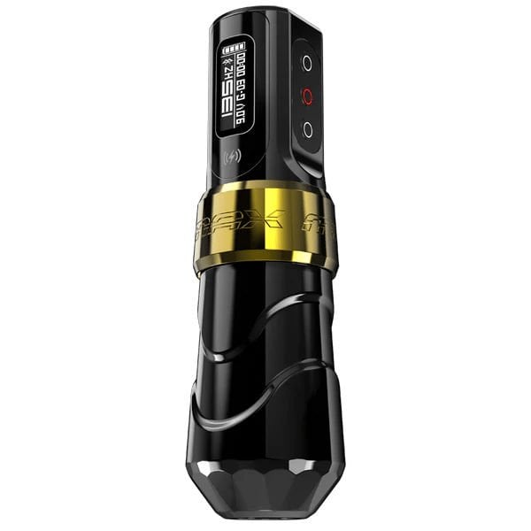 FK Irons Flux Max 4.0 With Extra Powerbolt – Gold Stealth Renk - Kablosuz Dövme Makinesi Çift Bataryalı