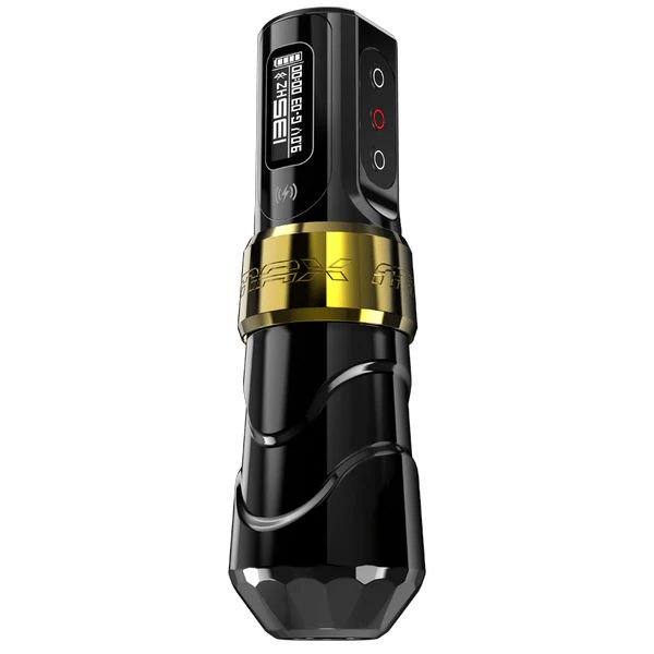 FK Irons Flux Max 4.0 With Extra Powerbolt – Gold Stealth Renk - Kablosuz Dövme Makinesi Çift Bataryalı