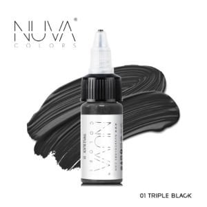 Nuva Colors PMU Triple Black Eyeliner Göz Kalıcı Makyaj Boyası 15 ml