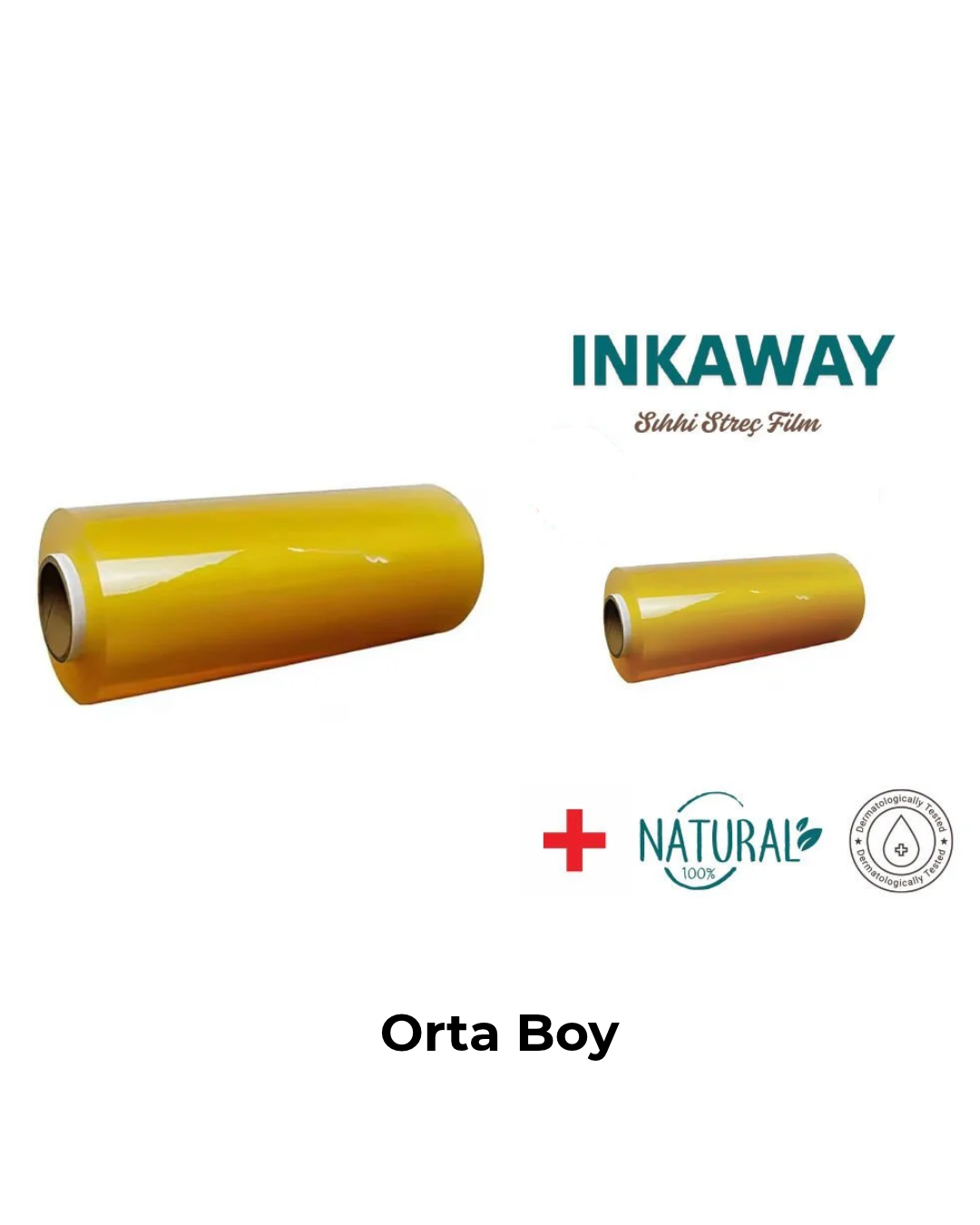 INKAWAY Ergonomik Streç Film 21 cm X 300 mt - 9 Mikron - Sıhhi Ürün