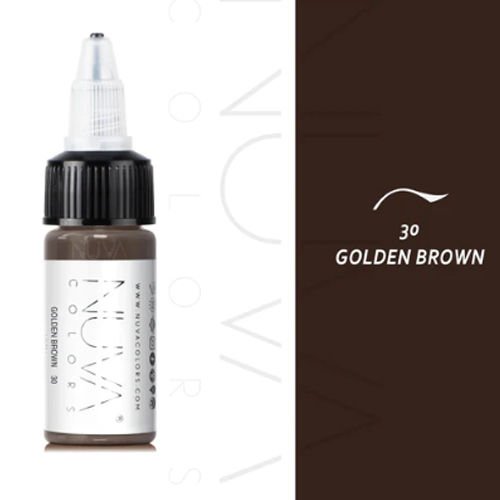 Nuva Colors PMU Golden Brown Eyeliner Kalıcı Makyaj Boyası 15 ml