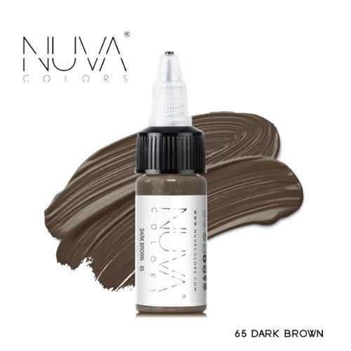 Nuva Colors Dark Brown Kaş Boyası 15 Ml